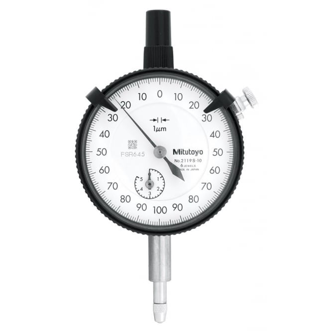 Mitutoyo 2119S-10 High Resolution Dial Indicator Range 5mm, Graduation 0.001 mm