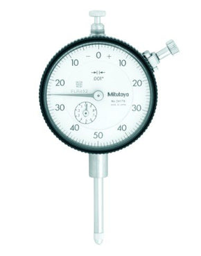 Mitutoyo 2417AB | Dial Gauge | Flat Back | ANSI/AGD Type | Series 2 | Graduation 0.001 inch | Range 1 inch