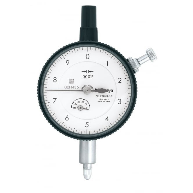 Mitutoyo 2804S-10 High Resolution Standard Dial Indicator Range 0.05", Graduation .0001"