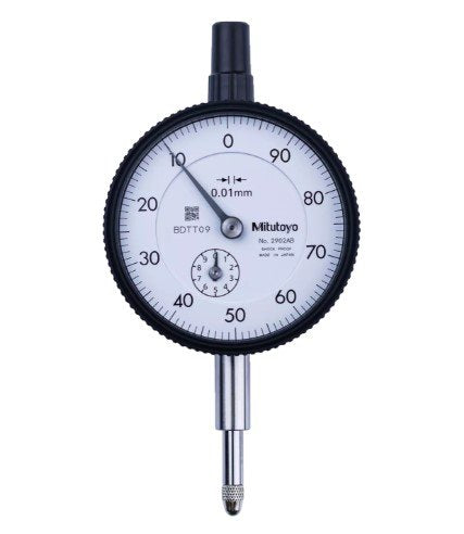 Mitutoyo 2902A | Dial Gauge | Lug Back | ISO Type | Series 2 | Reverse Dial Face | Graduation 0.01 mm | Range 10 mm - generaltechuae