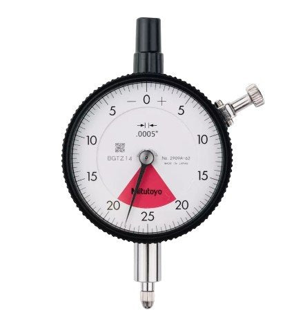 Mitutoyo 2909A-62 | Dial Gauge | Lug Back | ANSI/AGD Type | Series 2 | One Revolution Type | Graduation 0.0005 inch | Range 0.04 inch - generaltechuae