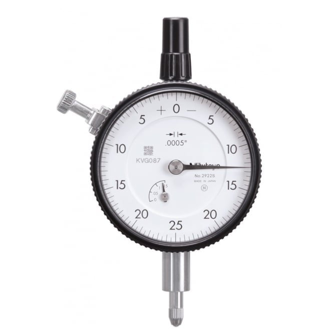 Mitutoyo 2922S Standard Dial Indicator Range 0.125", Graduation .0005"