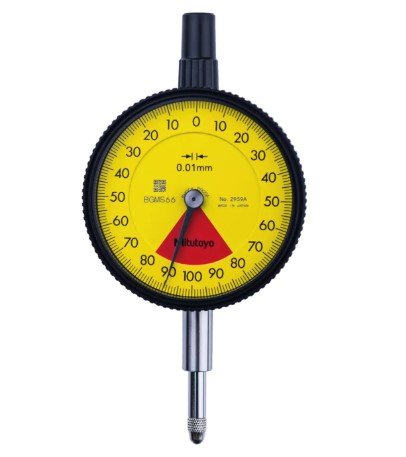 Mitutoyo 2959AB | Dial Gauge | Flat Back | ISO Type | Series 2 | One Revolution | Graduation 0.01mm | Range 1.6 mm - generaltechuae