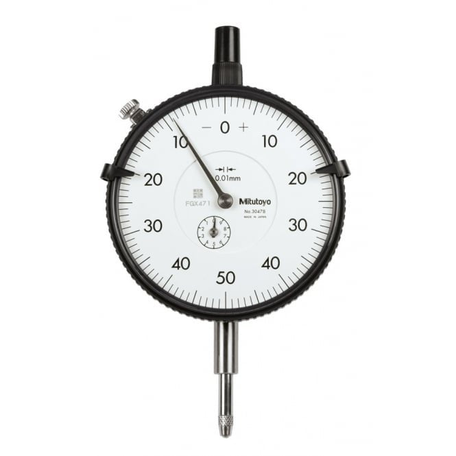 Mitutoyo 3047S Large Diameter Dial Indicator Range 10mm, Graduation 0.01 mm