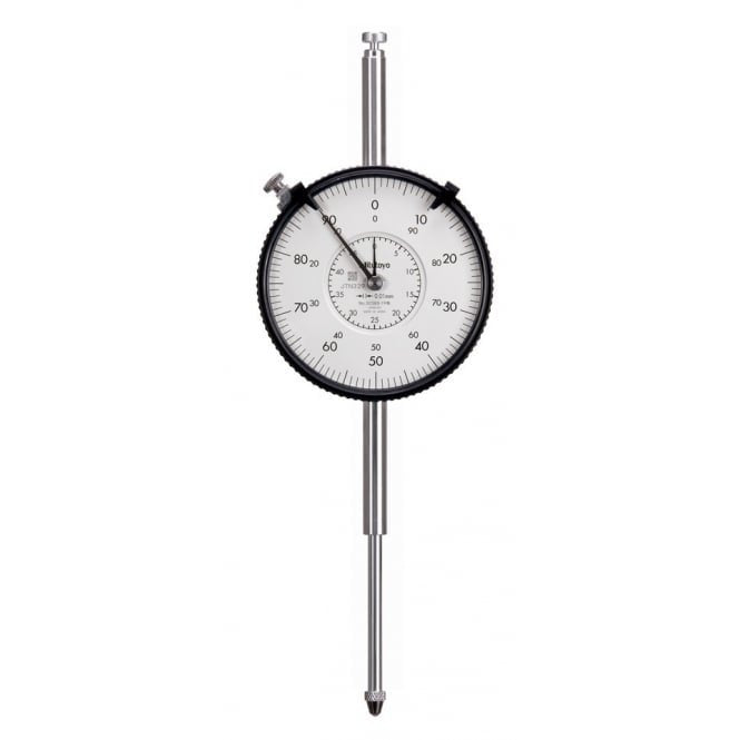 Mitutoyo 3058S-19 Long Stroke Large Diameter Dial Indicator, Range 50mm, Graduation 0.01 mm - generaltechuae