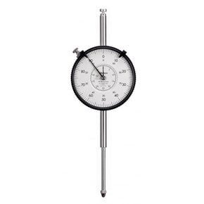 Mitutoyo 3058S-19 Long Stroke Large Diameter Dial Indicator, Range 50mm, Graduation 0.01 mm