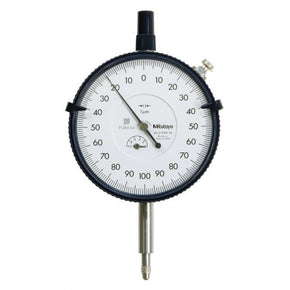 Mitutoyo 3109S-10 Large Diameter High Resolution Dial Indicator, Range 1mm, Graduation 0.001 mm