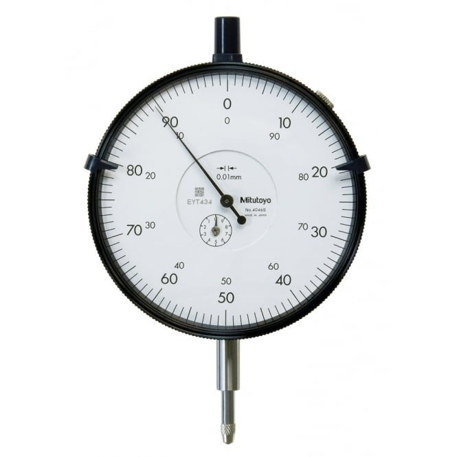 Mitutoyo 4046S Large Diameter Dial Indicator, Range 100mm, Graduation 0.01 mm - generaltechuae