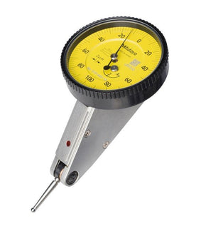 Mitutoyo 513-444-10T | Dial Test Indicator | Horizontal 20° Face | Series 513 | Full Set | Swivel Clamp | Stem 4/8 mm | Graduation 0.01 mm | Range 1.6 mm
