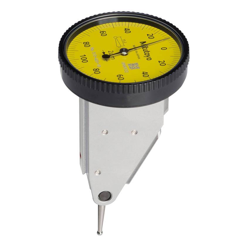 Mitutoyo 513-454-10T | Dial Test Indicator | Vertical Type | Series 513 | Full Set | Swivel Clamp | Stem 4/8 mm | Graduation 0.01 mm | Range 0.8 mm - generaltechuae