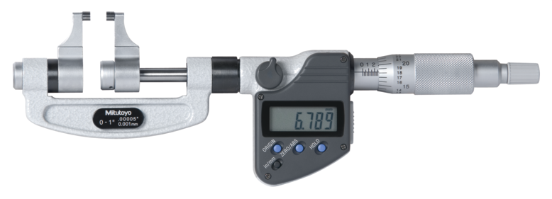 Mitutoyo 343-352-30 Digital Caliper Jaw Micrometer Inch/Metric, 2-3"