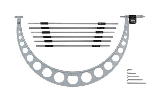 Mitutoyo 340-722 | Digital Micrometer | Interchangeable Anvil | Series 340 | Resolution 0.001mm | Flatness 0.001mm | Range 609.6 to 762mm - generaltechuae