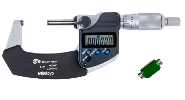 Mitutoyo  293-341-30 | Digital Micrometer IP65 | Inch/Metric Range 1 - 2" (25.4 - 50.8 mm) | w/o Output - generaltechuae