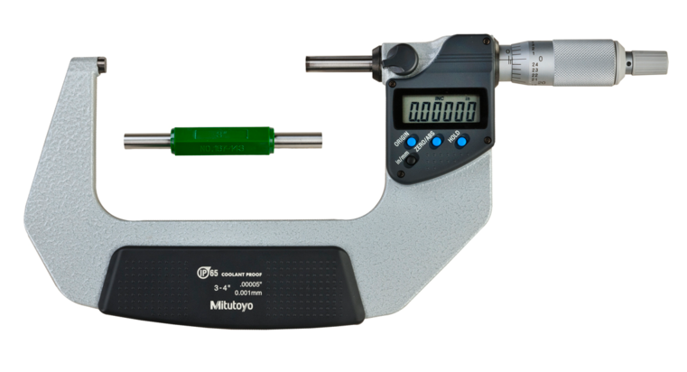 Mitutoyo 293-343-30 | Digital Micrometer IP65 | Inch/Metric Range 3 - 4" (76.2 - 101.6 mm) | w/o Output - generaltechuae