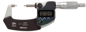 Mitutoyo 331-364-30 Digital Spline Micrometer IP65 Inch/Metric, 3-4", 2mm Measuring Face