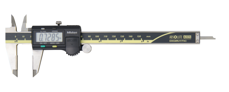 Mitutoyo 500-160-30 Digital ABS AOS Caliper, ID/OD Carb. Ja. Inch/Metric, 0 - 150 mm (0 - 6") - generaltechuae