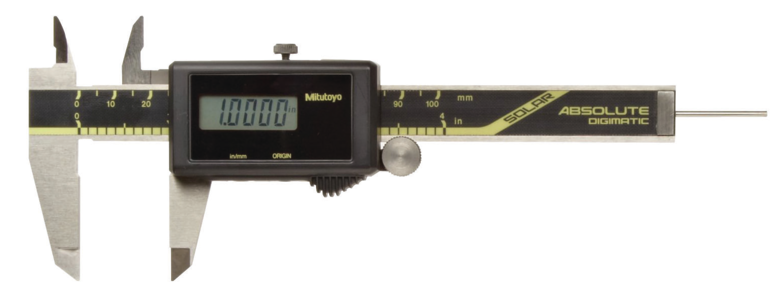 Mitutoyo 500-463 Digital ABS Solar Caliper, Inch/Metric, 0 - 4" / 0 - 100mm