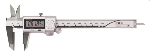 Mitutoyo 500-736-20 Digital ABS Caliper CoolantProof IP67, In/Met, 0-8" - generaltechuae