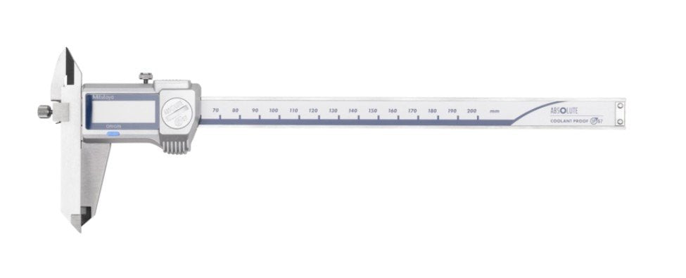 Mitutoyo 573-612-20 | Digital ABS Offset Caliper | Series 573 | With Data Output | Digital Step 0.01 mm | Accuracy ±0.02 mm | Range 0 to 200 mm | Weight 198 g