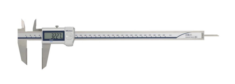 Mitutoyo 573-679-20 | Digital ABS Scribing Caliper | Series 573 | Carb. Jaws | With Data Output | Digital Step 0.01 mm | Range 0 to 300 mm | Weight 360 g