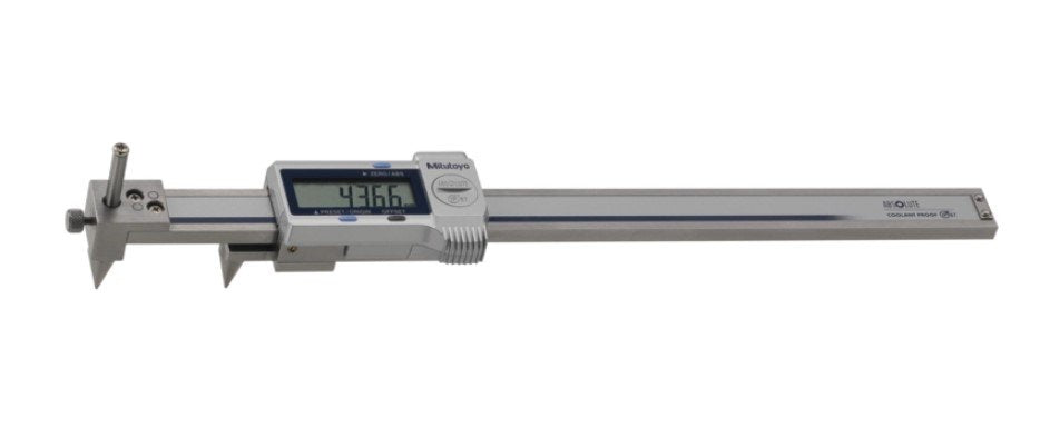 Mitutoyo 573-716-20 | Digital ABS Back-Jaw Caliper | Series 573 | Measurement Center/Center | Offset 10 mm | Digital Step 0.01 mm | Range 10.1 to 200 mm | Weight 465 g