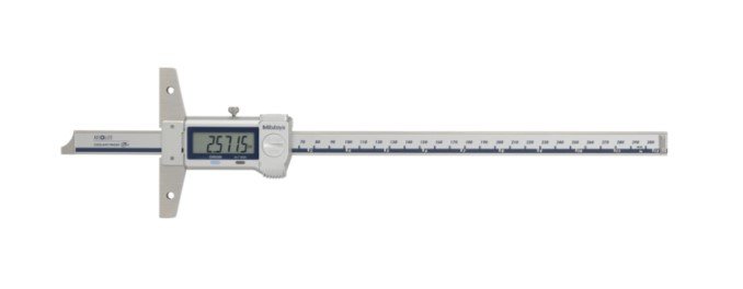Mitutoyo 571-263-20 | Digital ABS Depth Gauge | Series 571 | Digital Step 0.005 Inch | Range 0 to 12 Inch | Repeatability 0.01 mm | Weight 315 g