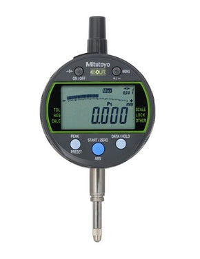 Mitutoyo 543-300B-10 | Digital Indicator | Series 543 | Type Peak Hold ID-C | Digital Step 0.001 mm | Hysteresis 0.002 mm | Range 12.7 mm | Diameter 8 mm | Weight 170 g
