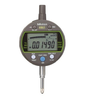 Mitutoyo 543-301B-10 | Digital Indicator | Series 543 | Type Peak Hold ID-C | Digital Step 0.00005 Inch | Hysteresis 0.0001 Inch | Range 0.5 Inch | Diameter 8 mm | Weight 170 g