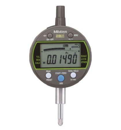 Mitutoyo 543-302 | Digital Indicator Peak Hold | Series 543 | Type ANSI / AGD | Digital Step 0.00005 Inch | Hysteresis 0.0001 Inch | Range 0.5 Inch | Diameter 9.52 mm | Wight 170 g - generaltechuae