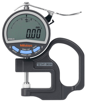 Mitutoyo 547-300A | Digital Thickness Gauge | Flat Type | Range 0 - 0.4 "