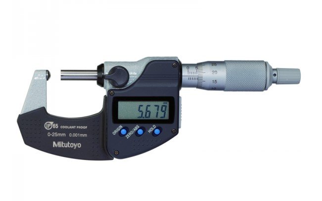 Mitutoyo 395-351 | Digimatic Tube Micrometer | Spherical Anvil | Series 395 | Graduation 0.00005 inch | Accuracy ± 0.0001 inch | Range 0 to 1 inch