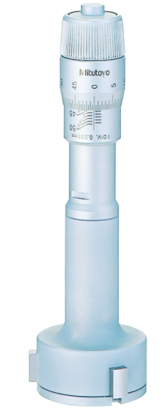 Mitutoyo 368-771, 3-Holtest (Type II) Three-Point Bore Micrometer Economy Type, Range 62 - 75 mm, Graduation 0.005 mm