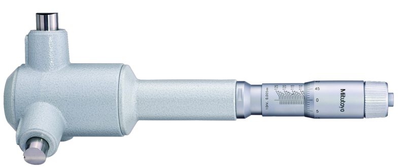 Mitutoyo 368-776, 3-Holtest (Type II) Three-Point Bore Micrometer Economy Type, Range 150 - 175 mm, Graduation 0.005 mm - generaltechuae