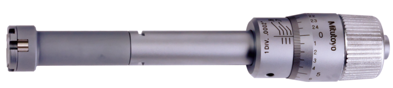 Mitutoyo 368-865, 3-Holtest (Type II) Three-Point Bore Micrometer Economy Type, Range .65 - .8" , Graduation .0002"