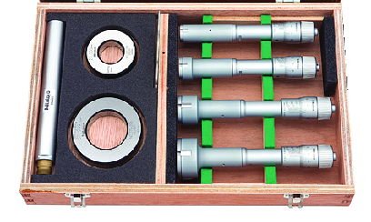 Mitutoyo 368-992, 3-Point Internal Micrometer Holtest Set 20-50mm (4 pcs.), Economy Set