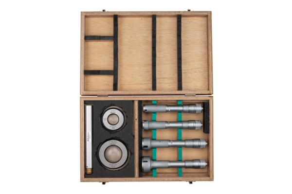 Mitutoyo 368-996 3-Point Internal Micrometer Holtest Set 0.8-2" (4 pcs.), Economy Set