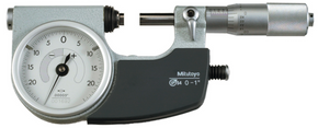 Mitutoyo 510-131 Indicating Micrometer with Button Right 0-1"