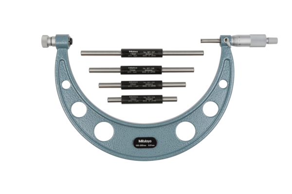 Mitutoyo 104-140A | Interchangeable Anvil Micrometer | Range 100 - 200 mm Metric | Graduation 0.01 mm - generaltechuae