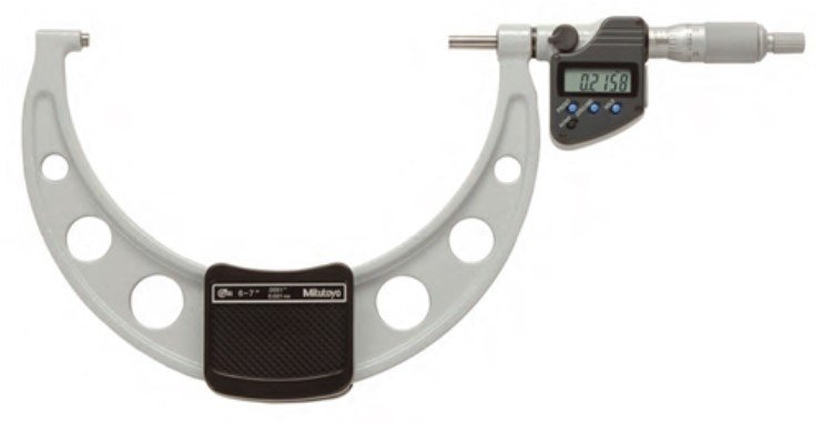 Mitutoyo 293-352-10 | Digital Coolant Proof Micrometer | Resolution 0.0001inch or 0.001mm | Range 6 to 7 inch or 150 to 175mm - generaltechuae