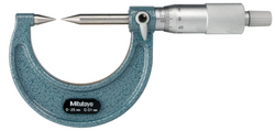 Mitutoyo 112-165 Point Micrometer with Carbide Tip 0-25mm, 15° Tip - generaltechuae