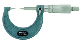 Mitutoyo 112-177 Point Micrometer with Hardened Tip 0-1", 15° Tip - generaltechuae