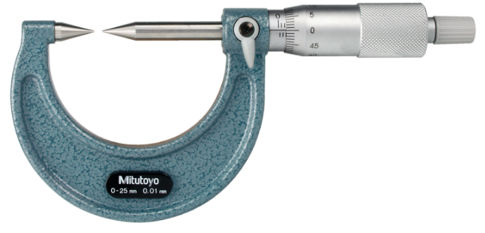 Mitutoyo 112-215 Point Micrometer with Carbide Tip 50-75mm, 30° Tip - generaltechuae
