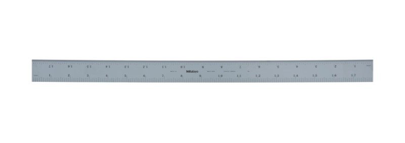 Mitutoyo 182-143 | Steel Rule | Wide Rigid Rule | Series 182 | Accuracy ±0.006 Inch | Width 0.813 Inch | Range 0 to 18 Inch