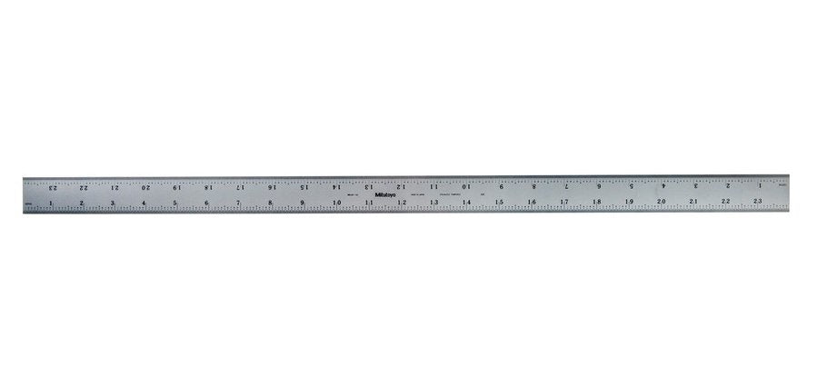 Mitutoyo 182-162 | Steel Rule | Wide Rigid Rule | Series 182 | Accuracy ±0.008 Inch | Width 0.813 Inch | Range 0 to 24 Inch