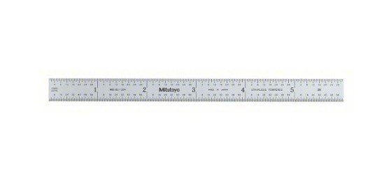 Mitutoyo 182-204 | Steel Rule | Fully-Flexible Rule | Series 182 | Accuracy ±0.006 inch | Width 0.5 inch | Range 0 to 6 inch