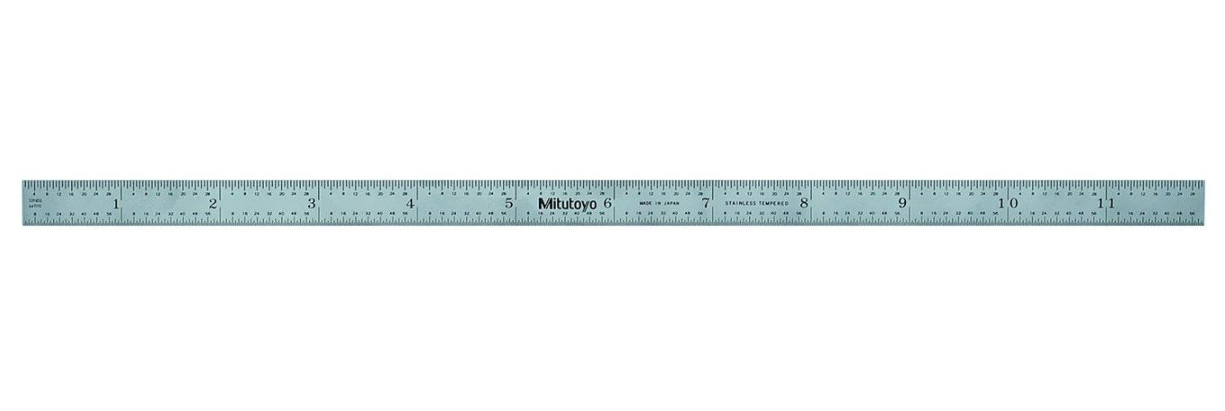 Mitutoyo 182-223 | Steel Rule | Fully-Flexible Rule | Series 182 | Accuracy ±0.006 inch | Width 0.5 inch | Range 0 to 12 inch