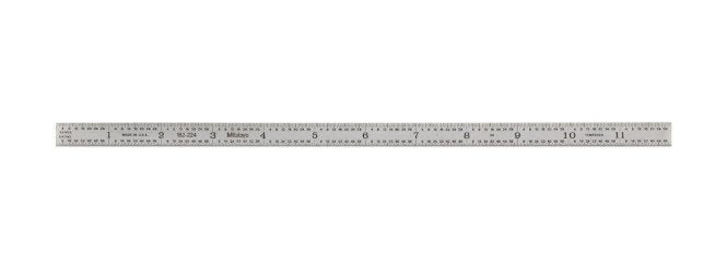 Mitutoyo 182-224 | Steel Rule | Fully-Flexible Rule | Series 182 | Accuracy ±0.006 inch | Width 0.5 inch | Range 0 to 12 inch