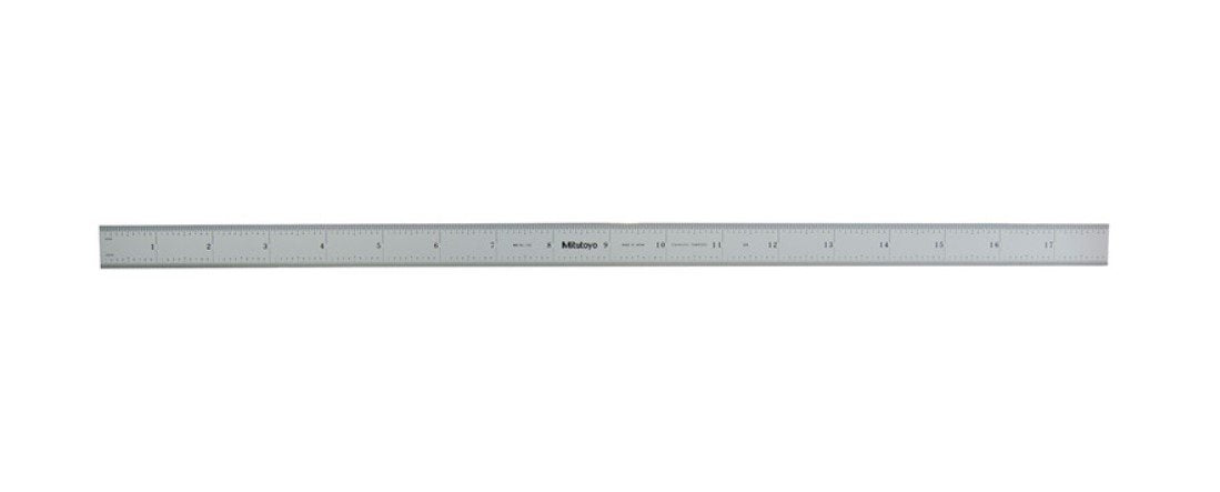 Mitutoyo 182-242 | Steel Rule | Fully-Flexible Rule | Series 182 | Accuracy ±0.006 inch | Width 0.75 inch | Range 0 to 18 inch