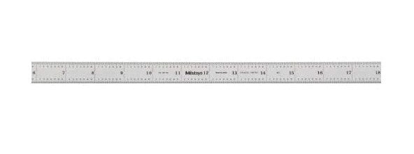 Mitutoyo 182-261 | Steel Rule | Fully-Flexible Rule | Series 182 | Accuracy ±0.006 inch | Width 0.75 inch | Range 0 to 24 inch