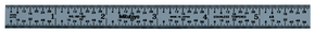 Mitutoyo 6, Inch Steel Rule